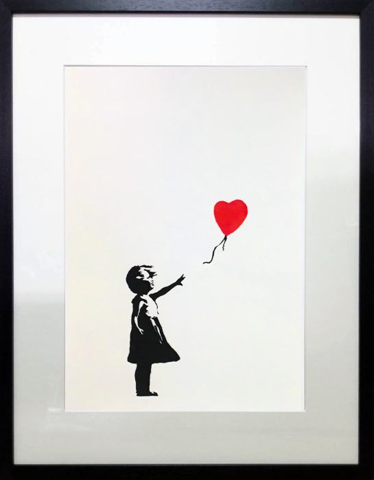 banksy GIRL WITH RED BALLOON/WCP シルクスクリーン作品